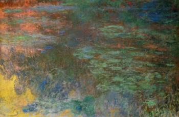 尅勞德 莫奈 Water-Lily Pond, Evening, right panel